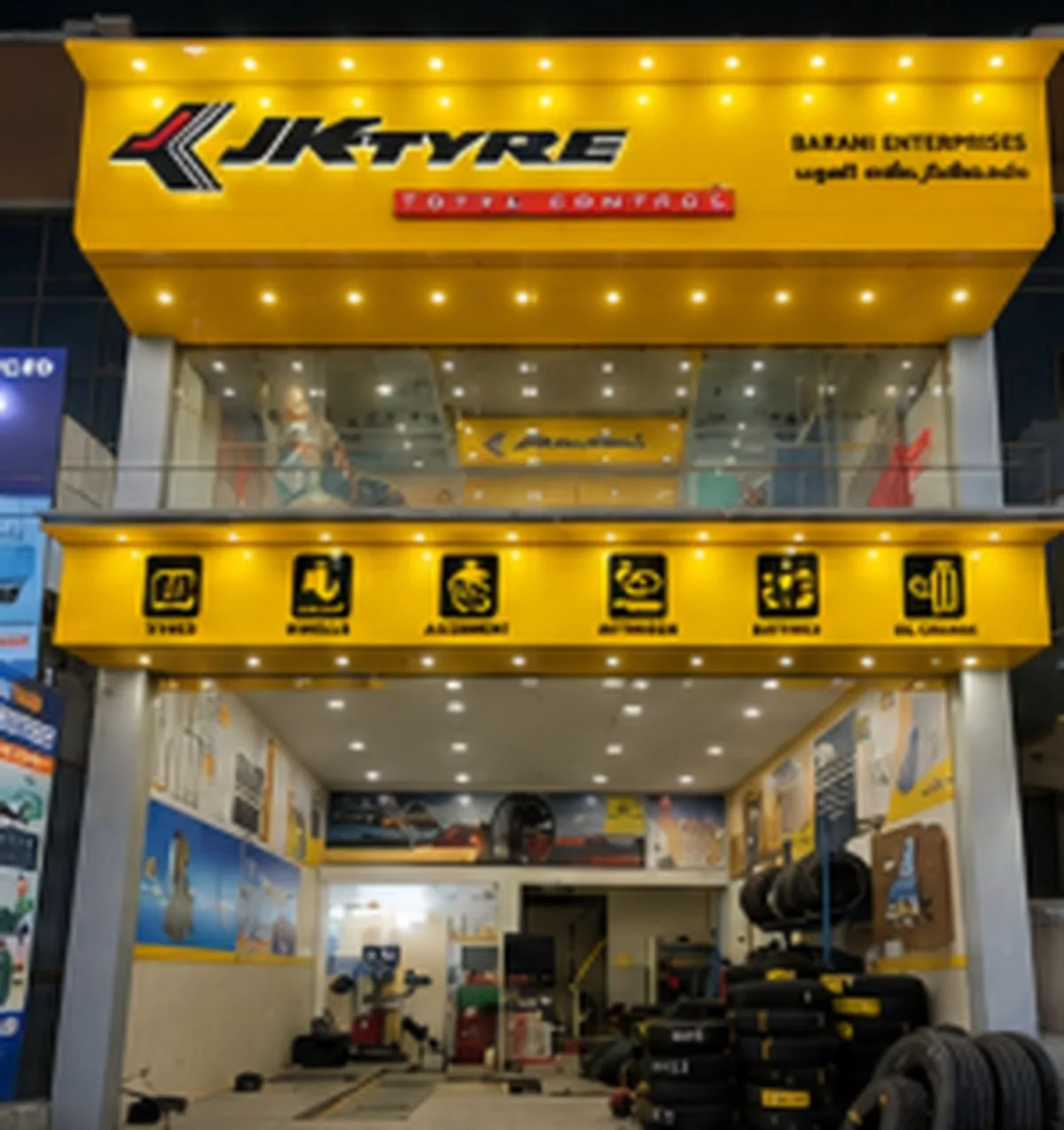 Barani Enterprises JK Tyre authorised showroom in Chennai